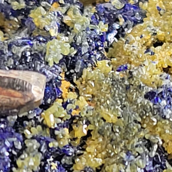 Azurite Malachite Pendant Statement Blue Rocks Pendant - Picture 6 of 16